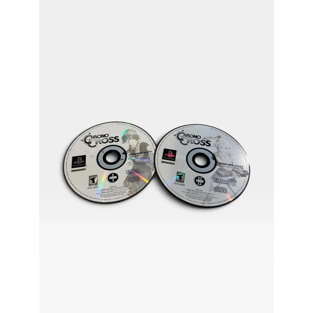 Chrono Cross Sony PlayStation PS1 Pre-owned Discs 1 & 2 Only Squaresoft
